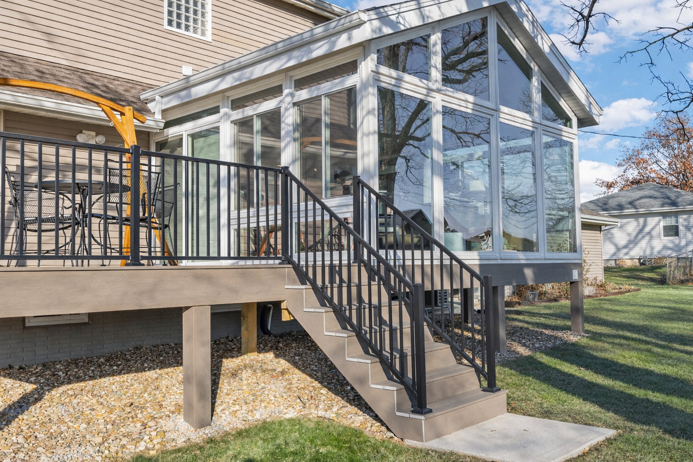 Deck-to-Sunroom Conversion in San Bernardino, CA