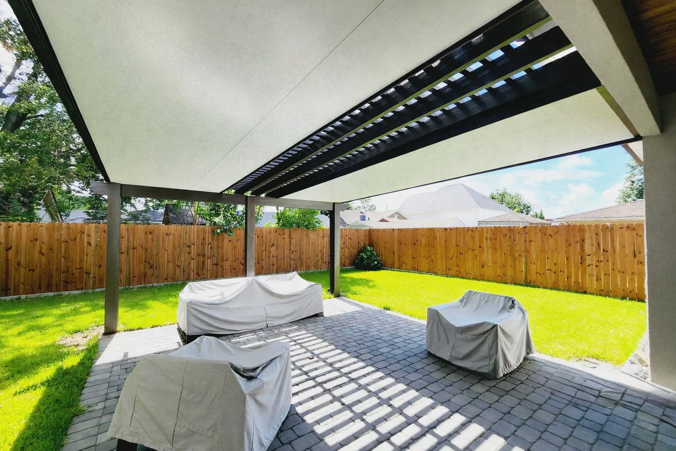 Patio cover installation
